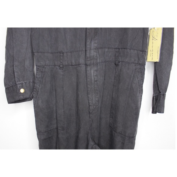 Vintage Havana NEW Washed Tencel Star Embroidered Jumsuit Small - Picture 6 of 16